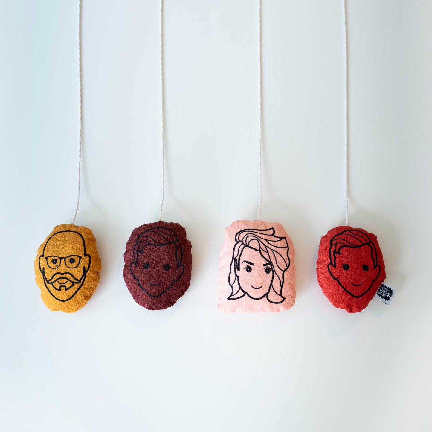 Family portrait baby nursery mobile